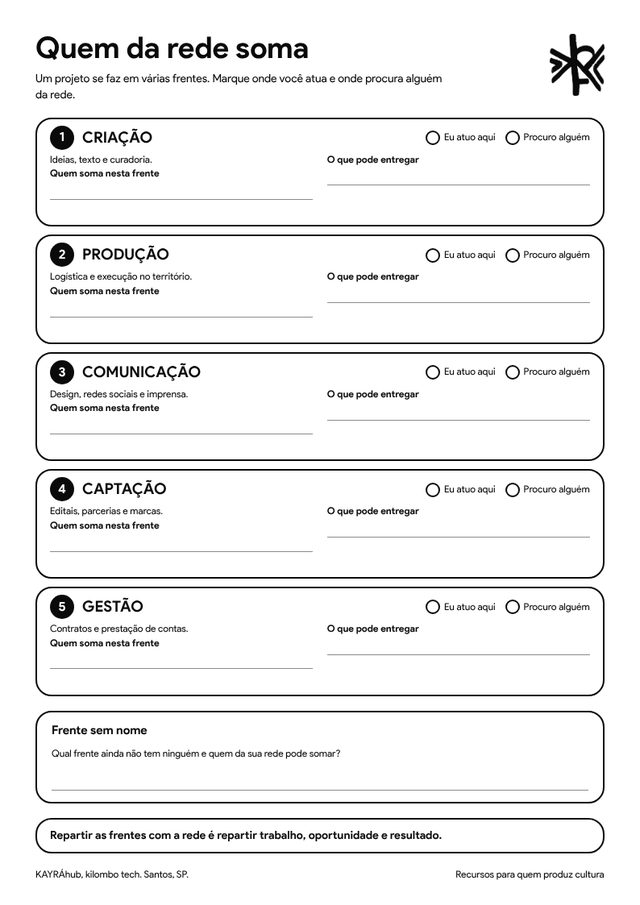Prévia da folha A4: Quem da rede soma