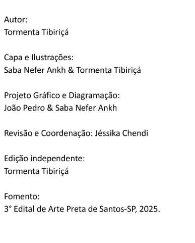 Página com a ficha técnica da edição independente