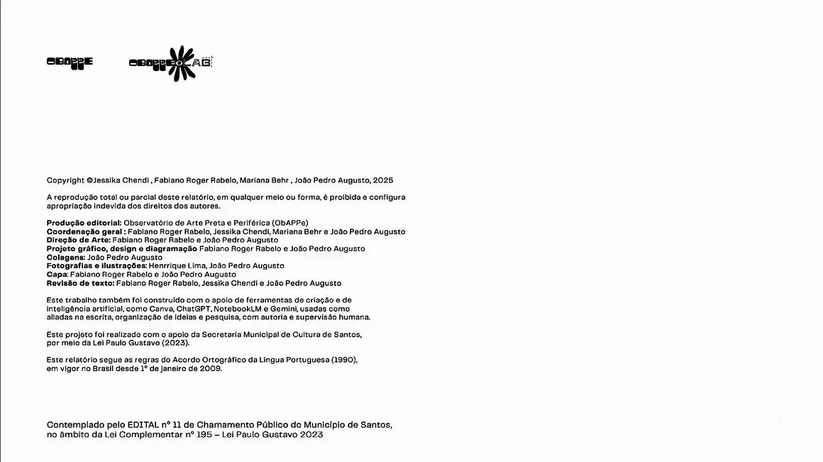 Ficha técnica da publicação